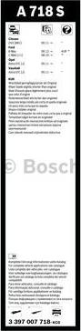 BOSCH 3 397 007 718 - Щітка склоочисника autozip.com.ua