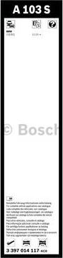 BOSCH 3 397 014 117 - Щітка склоочисника autozip.com.ua