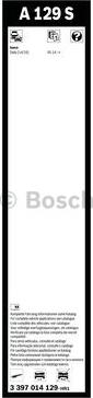 BOSCH 3 397 014 129 - Щетка стеклоочист. 630-630 AEROTWIN A129S пр-во Bosch autozip.com.ua