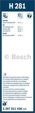 BOSCH 3 397 011 428 - Щітка склоочис. 280 скла заднього H281 вир-во Bosch autozip.com.ua