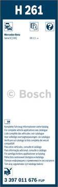 BOSCH 3 397 011 676 - Задня щітка склоочисника Bosch Rear 260мм autozip.com.ua