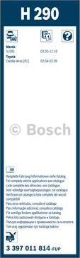 BOSCH 3 397 011 814 - Щітка склоочисника задн. Hybrid 300мм Mazda 3 13- autozip.com.ua