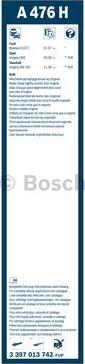 BOSCH 3 397 013 742 - Щітка склоочисника autozip.com.ua