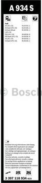 BOSCH 3 397 118 934 - Щітки склоочисника Flat 555-560mm Audi A6 04-11 autozip.com.ua