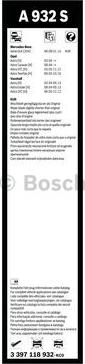 BOSCH 3 397 118 932 - Щітка склоочисника autozip.com.ua