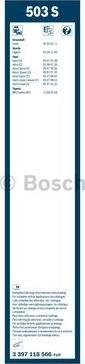 BOSCH 3 397 118 566 - Щітка склоочисника autozip.com.ua