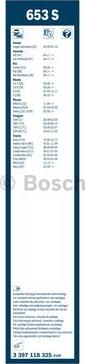 BOSCH 3 397 118 325 - Комплект щіток склоочисника Bosch 650-400мм autozip.com.ua