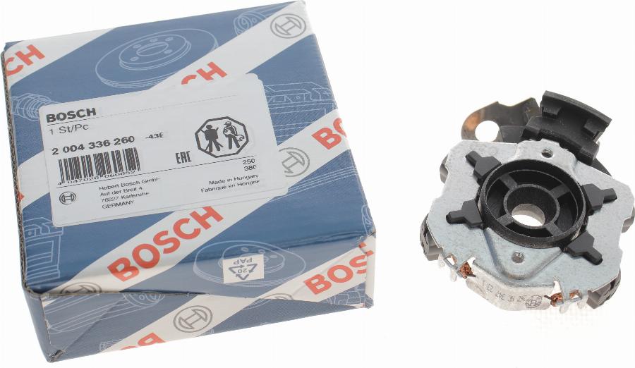 BOSCH 2 004 336 260 - Кронштейн, вугільна щітка autozip.com.ua