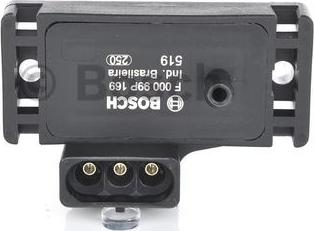 BOSCH F 000 99P 169 - Датчик, тиск у впускний трубі autozip.com.ua