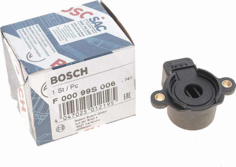 BOSCH F 000 99S 006 - Датчик, положення дросельної заслінки autozip.com.ua