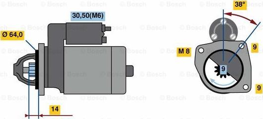 BOSCH F 000 AL0 319 - Стартер autozip.com.ua