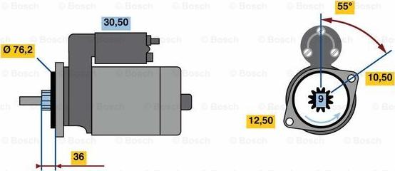 BOSCH F 000 AL0 335 - Стартер autozip.com.ua