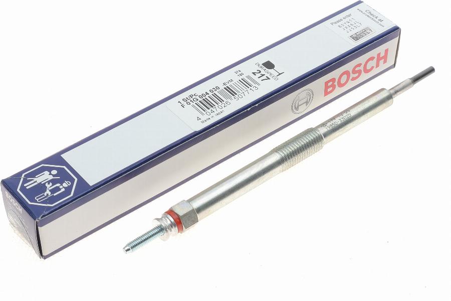 BOSCH F 01G 004 030 - Свічка розжарювання autozip.com.ua