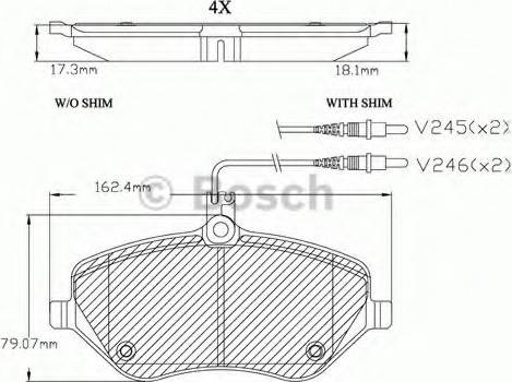 BOSCH F 03A 150 029 - Гальмівні колодки, дискові гальма autozip.com.ua