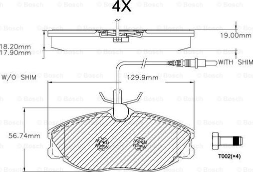 BOSCH F 03A 150 026 - Гальмівні колодки, дискові гальма autozip.com.ua