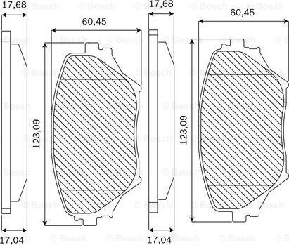 BOSCH F 03B 050 057 - Гальмівні колодки, дискові гальма autozip.com.ua