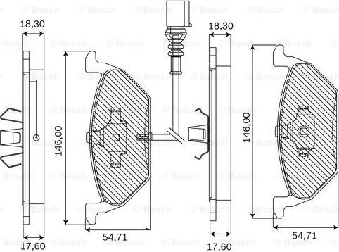 BOSCH F 03B 050 025 - Гальмівні колодки, дискові гальма autozip.com.ua