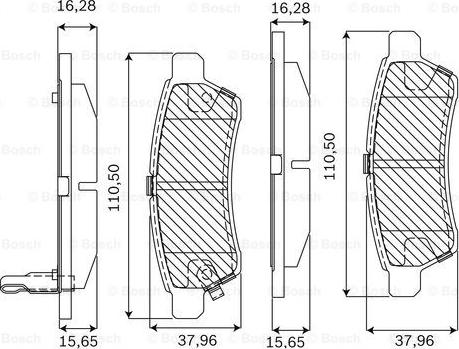 BOSCH F 03B 050 139 - Гальмівні колодки, дискові гальма autozip.com.ua