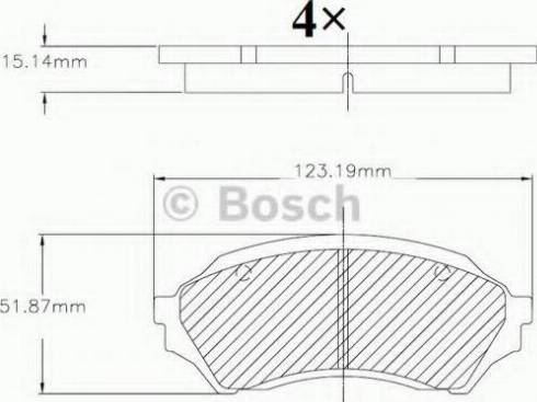 BOSCH F 03B 150 068 - Гальмівні колодки, дискові гальма autozip.com.ua
