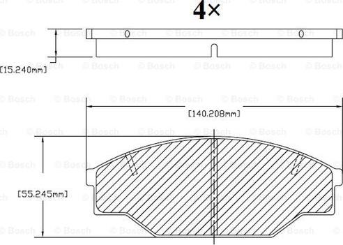 BOSCH F 03B 150 006 - Гальмівні колодки, дискові гальма autozip.com.ua