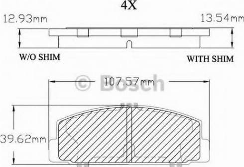 BOSCH F 03B 150 012 - Гальмівні колодки, дискові гальма autozip.com.ua