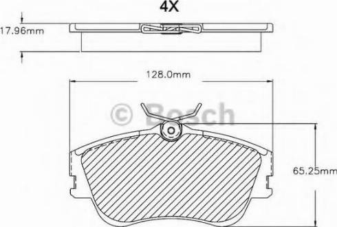 BOSCH F 03B 150 081 - Гальмівні колодки, дискові гальма autozip.com.ua