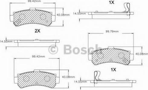 BOSCH F 03B 150 038 - Гальмівні колодки, дискові гальма autozip.com.ua