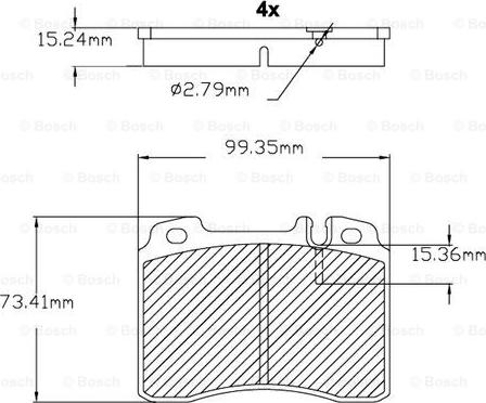 BOSCH F 03B 150 022 - Гальмівні колодки, дискові гальма autozip.com.ua