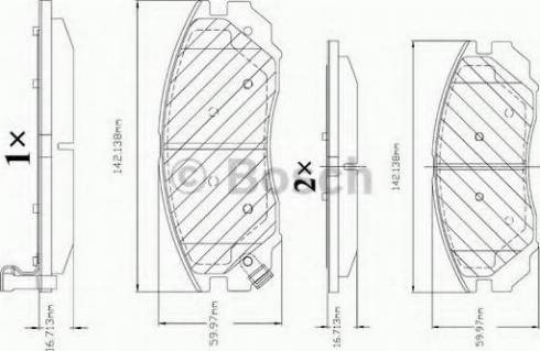 BOSCH F 03B 150 334 - Гальмівні колодки, дискові гальма autozip.com.ua