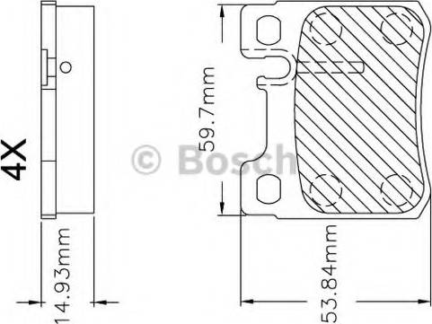 BOSCH F 03B 150 247 - Гальмівні колодки, дискові гальма autozip.com.ua