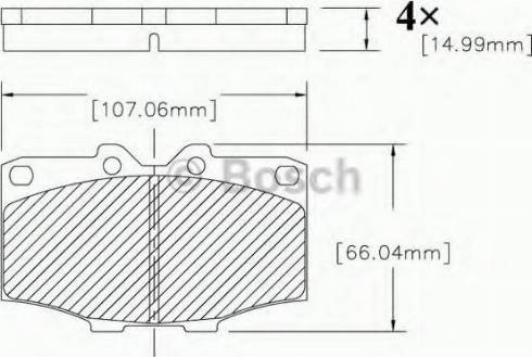 BOSCH F 03B 150 207 - Гальмівні колодки, дискові гальма autozip.com.ua