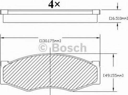 BOSCH F 03B 150 213 - Гальмівні колодки, дискові гальма autozip.com.ua