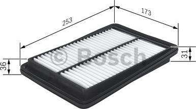 BOSCH F 026 400 465 - Повітряний фільтр autozip.com.ua