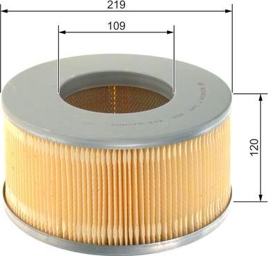 BOSCH F 026 400 402 - Повітряний фільтр autozip.com.ua