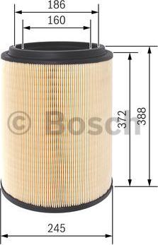 BOSCH F 026 400 411 - Повітряний фільтр autozip.com.ua