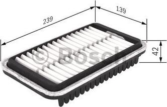 BOSCH F 026 400 418 - Повітряний фільтр autozip.com.ua