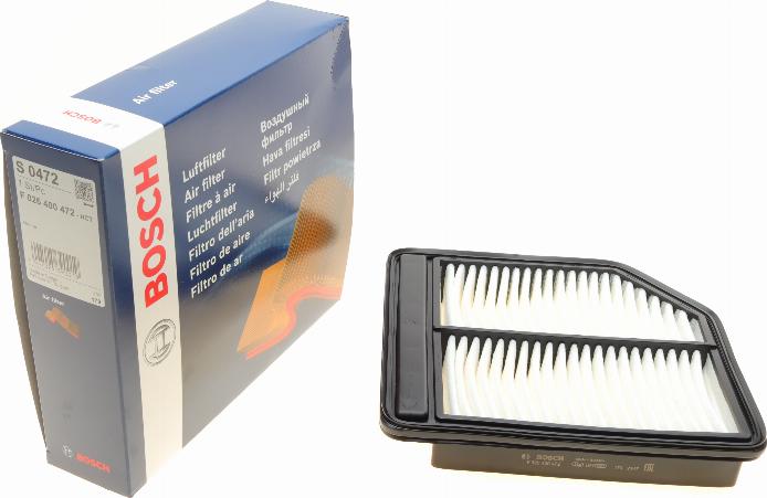 BOSCH F 026 400 472 - Повітряний фільтр autozip.com.ua