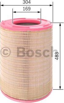 BOSCH F 026 400 540 - Повітряний фільтр autozip.com.ua