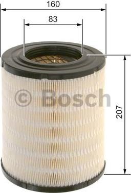 BOSCH F 026 400 569 - Повітряний фільтр autozip.com.ua