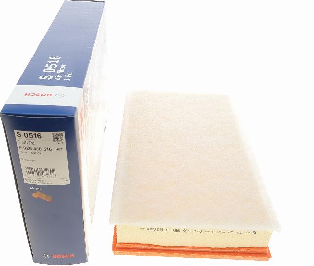 BOSCH F 026 400 516 - Повітряний фільтр autozip.com.ua