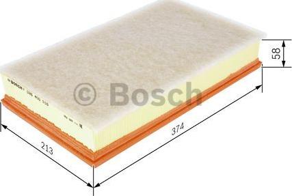 BOSCH F 026 400 516 - Повітряний фільтр autozip.com.ua
