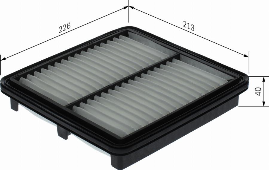 BOSCH F 026 400 667 - Повітряний фільтр autozip.com.ua