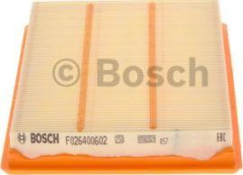 BOSCH F 026 400 602 - Повітряний фільтр autozip.com.ua