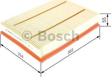 BOSCH F 026 400 099 - Повітряний фільтр autozip.com.ua