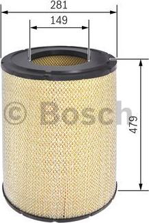 BOSCH F 026 400 087 - Повітряний фільтр autozip.com.ua