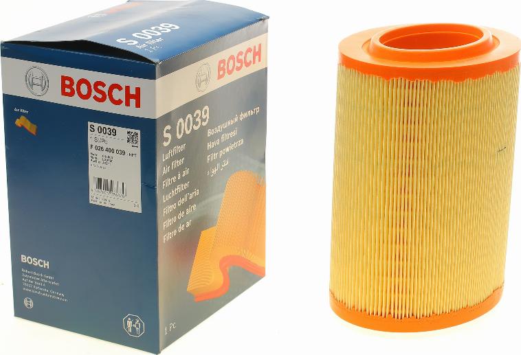 BOSCH F 026 400 039 - Повітряний фільтр autozip.com.ua