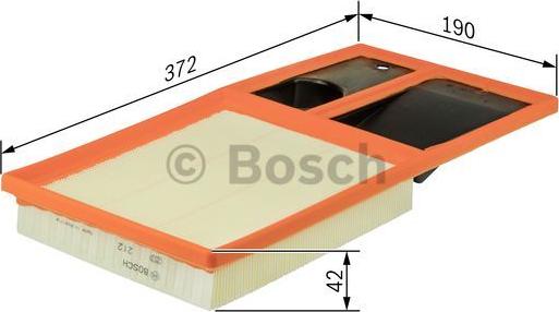 BOSCH F 026 400 035 - Повітряний фільтр autozip.com.ua