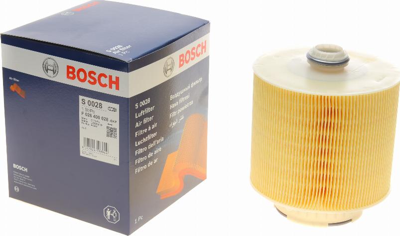 BOSCH F 026 400 028 - Повітряний фільтр autozip.com.ua