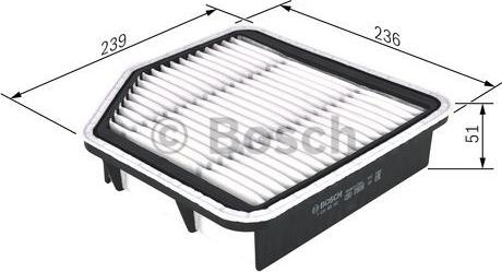 BOSCH F 026 400 192 - Повітряний фільтр autozip.com.ua