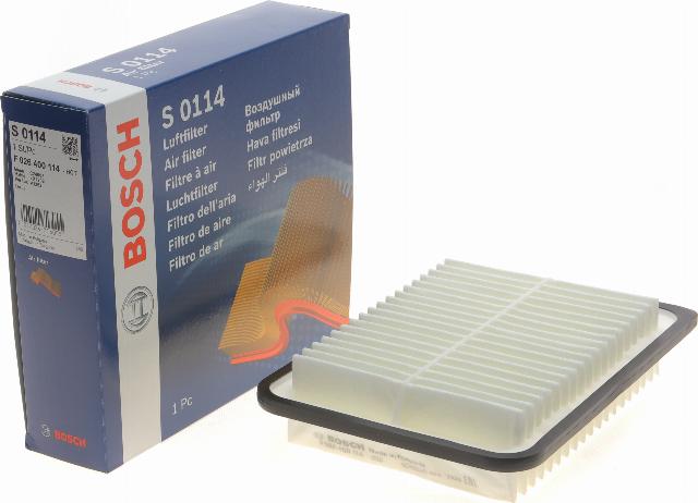 BOSCH F 026 400 114 - Повітряний фільтр autozip.com.ua